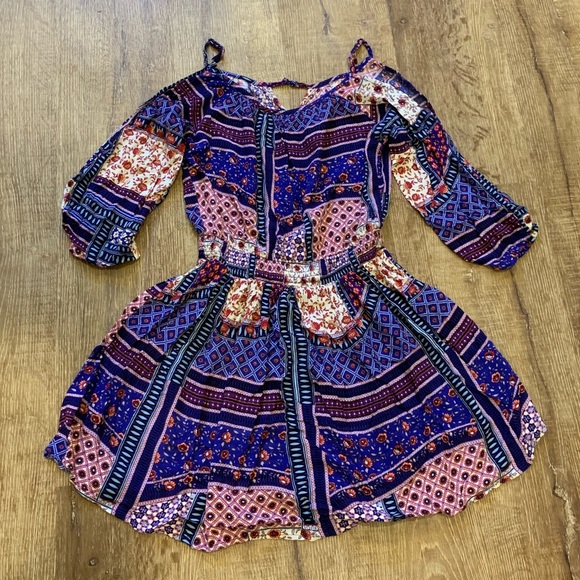 American Eagle Boho Cold Shoulder Dress - Picture 5 of 5